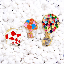 Load image into Gallery viewer, Colourful Balloon Pins Cartoon Movie Up Enamel Pin Hot Air Balloon Brooch Badges Lapel Pins Jewelry
