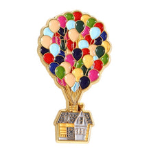 Load image into Gallery viewer, Colourful Balloon Pins Cartoon Movie Up Enamel Pin Hot Air Balloon Brooch Badges Lapel Pins Jewelry
