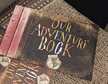 Load image into Gallery viewer, DIY Handmade Cartoon Photo Album Adventure Book Wedding Stickers Scrapbooking Our &amp; My Adventure Movie Scrapbook Album For Gifts
